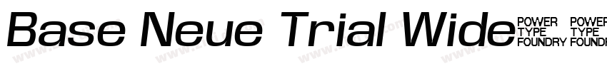 Base Neue Trial Wide字体转换